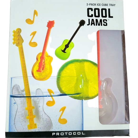 Protocol Cool Jams Guitar Ice Cubes 2 pack guitar - Picture 7 of 8